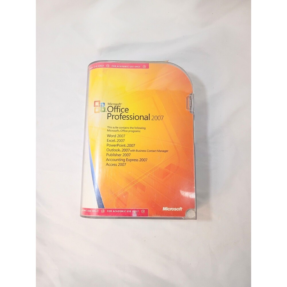 Microsoft Office Professional 2007 Full English Version "For Academic Use Only"